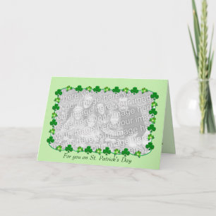 Little St. Patrick's Day Shamrocks (photo insert) Card