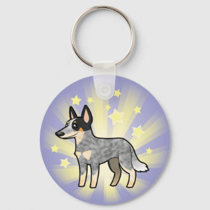 Little Star Australian Cattle Dog / Kelpie Key Ring