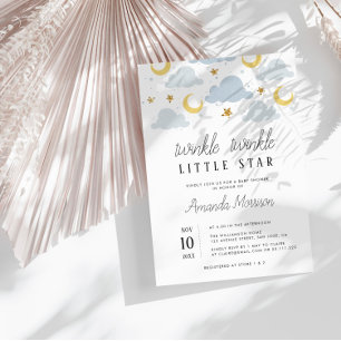 little star baby shower invitation