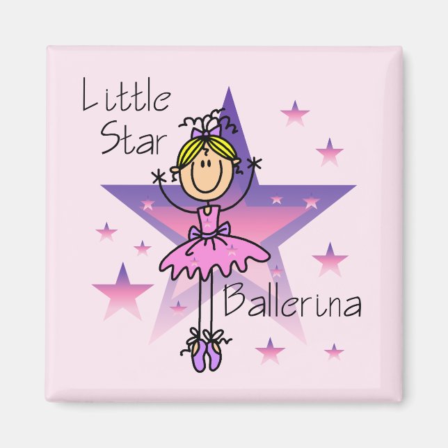 Little Star Ballerina - Blonde Hair Magnet (Front)