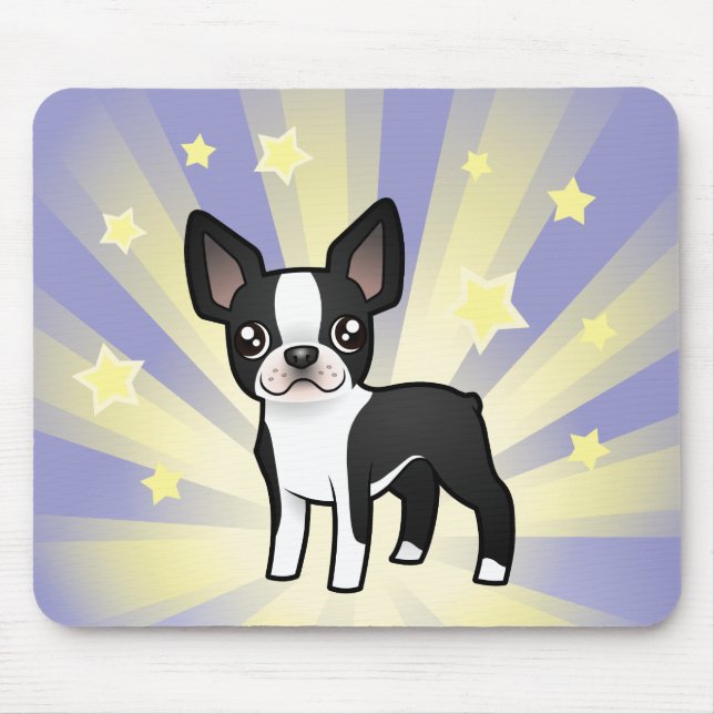 Little Star Boston Terrier Mouse Mat (Front)