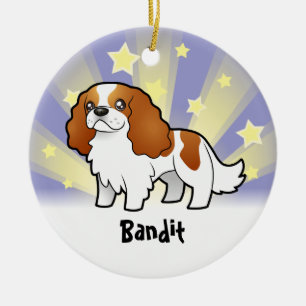 Little Star Cavalier King Charles Spaniel Ceramic Tree Decoration