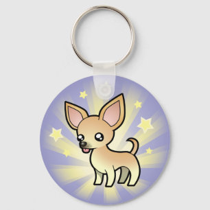 Little Star Chihuahua (smooth coat) Key Ring