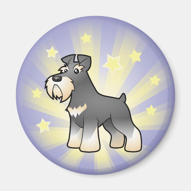 Little Star Giant/Standard/Miniature Schnauzer Magnet (Front)