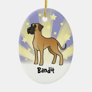 Little Star Great Dane Ceramic Tree Decoration
