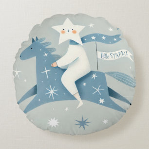Little Star Nursery Baby Round Cushion
