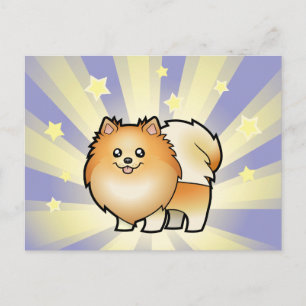 Little Star Pomeranian Postcard