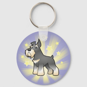 Little Star Schnauzer Key Ring