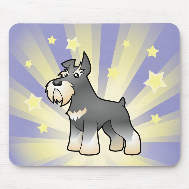 Little Star Schnauzer Mouse Mat (Front)