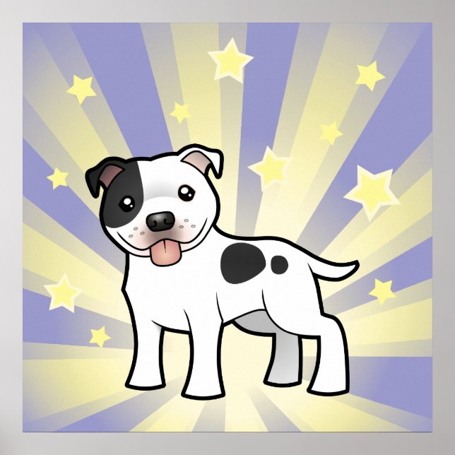 Little Star Staffordshire Bull Terrier Poster (Front)