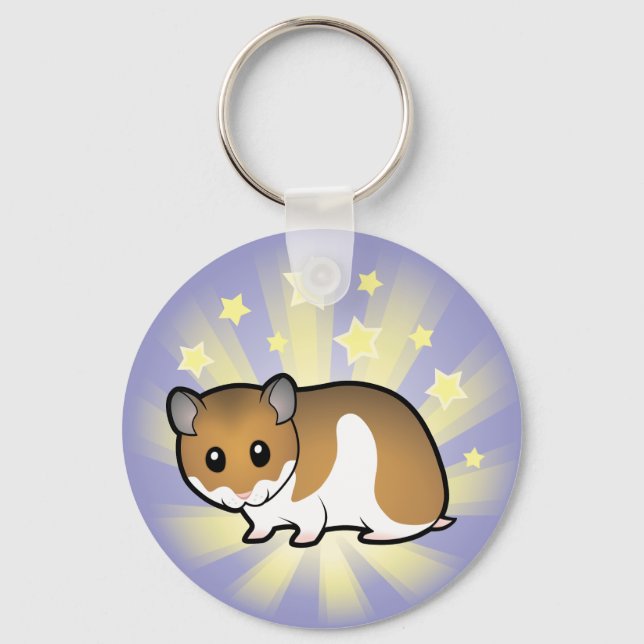 Little Star Syrian Hamster Key Ring (Front)