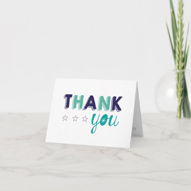 Little Star Thank You Note Card (Front)