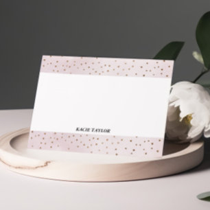 Little Stars Beige Personalised Note Cards