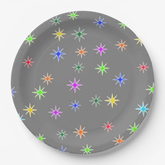 Little Stars, Big Smiles Birthday Party Plates (Front)