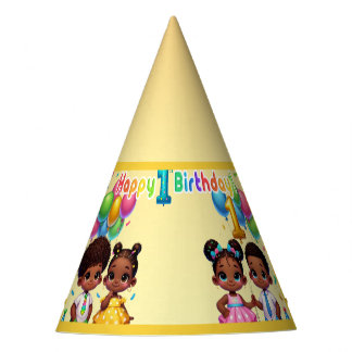 Little Stars First Birthday Bash Party Hat