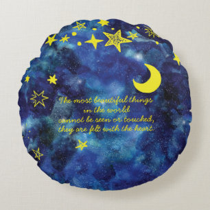 Little stars round cushion
