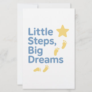 Little Steps Big Dreams Inspirational Typography D