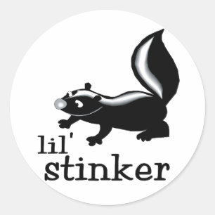 Little Stinker Classic Round Sticker