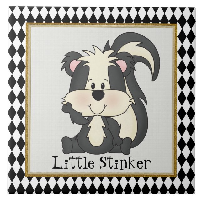 Little Stinker fun cartoon tile (Front)