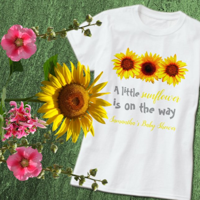 Little Sunflower Baby Shower T-Shirt (Creator Uploaded)