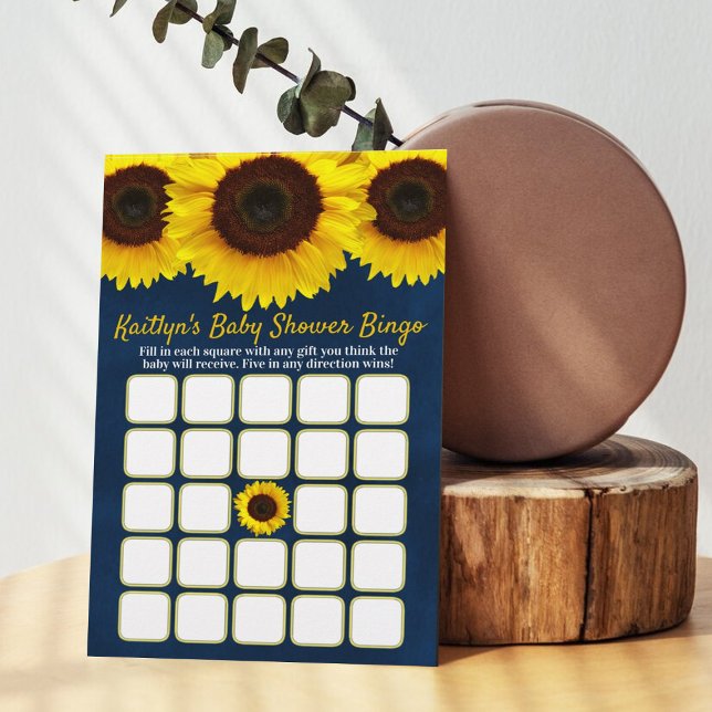 Little Sunflower On The Way! Baby Shower Bingo (Creator Uploaded)