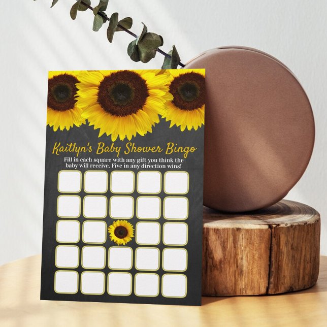 Little Sunflower On The Way! Baby Shower Bingo (Creator Uploaded)