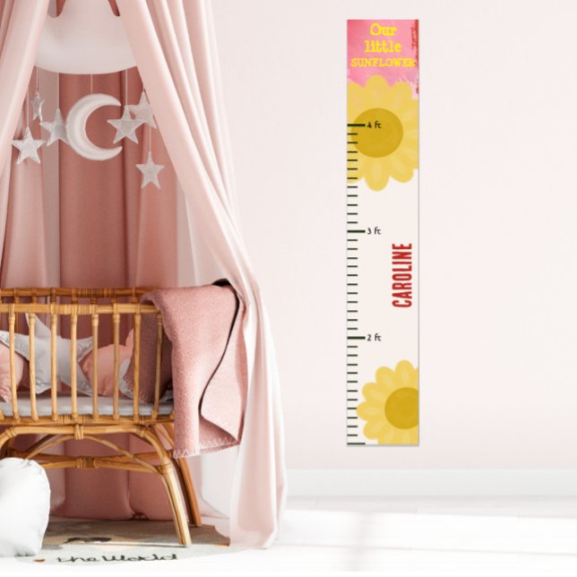 Little Sunflower Pink Girls Growth Chart (Creator Uploaded)