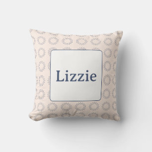 Little Suns Name throw pillow