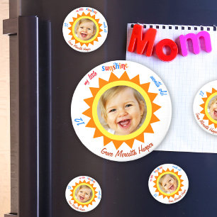 Little Sunshine Baby Photo Keepsake Kitchen Office Magnet