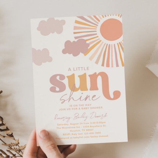 Little Sunshine Baby Shower Invitation (Creator Uploaded)