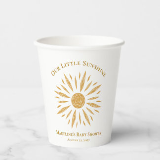 Little Sunshine Baby Shower Paper Cup