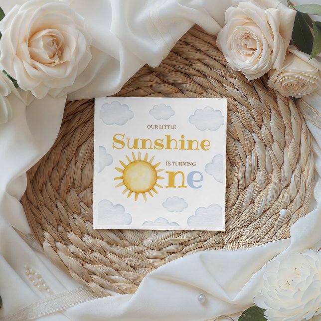 Little Sunshine Birthday Napkins (Creator Uploaded)