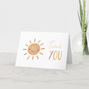 Little Sunshine Birthday Thank You Card