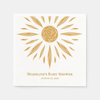 Little Sunshine Custom Baby Shower Napkin