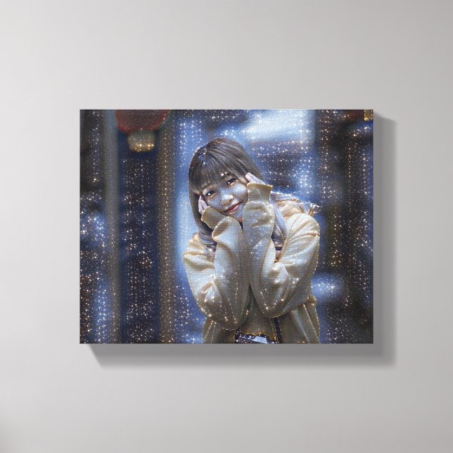 "Little Sunshine in Yellow Canvas Print (Front)