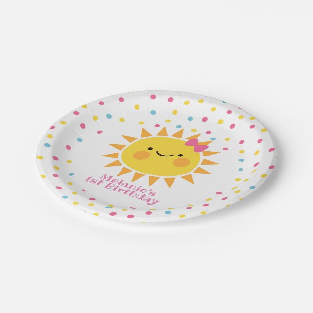 Little Sunshine Paper Plate (Angled)