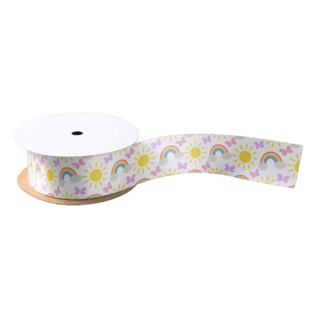  Little Sunshine & Rainbows Satin Ribbon (Spool)