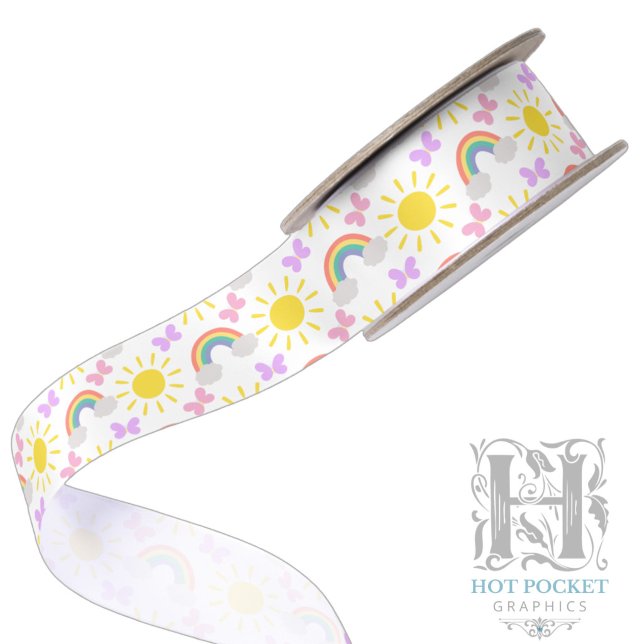  Little Sunshine & Rainbows Satin Ribbon (Creator Uploaded)