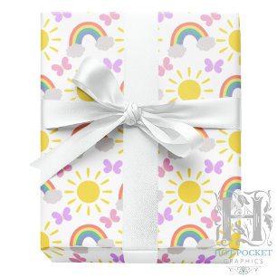 Little Sunshine & Rainbows Wrapping Paper