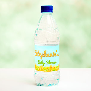 Little Sunshine - Spring Baby Shower  Water Bottle Label