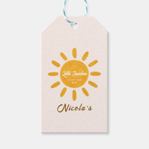 Little sunshine Sunny baby shower Gift Tags