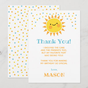 Little Sunshine Thank you cards