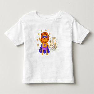 Little Super Hero, Cute Caped Lion Toddler T-Shirt