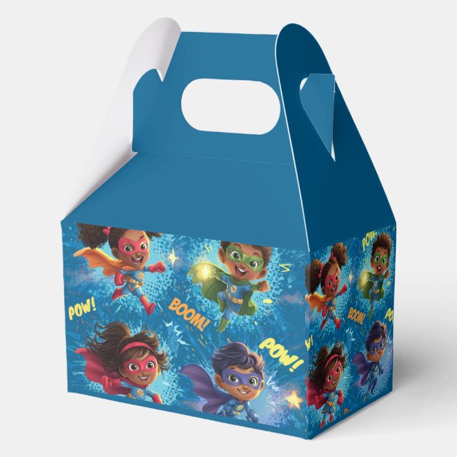 Little Superheroes Party Favour Box (Back)