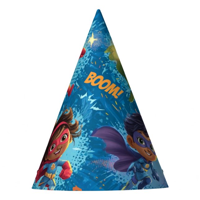 Little Superheroes Party Hat (Front)
