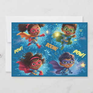 Little Superheroes Party Invitation