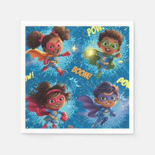 Little Superheroes Party Napkin