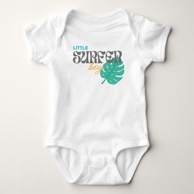 Little Surfer Boy - Baby Bodysuit (Front)