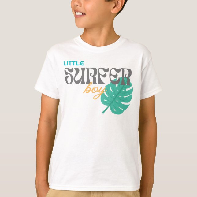 Little Surfer Boy - Kids Shirt (Front)