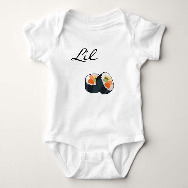 Little Sushi Baby Bodysuit (Front)